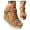 Gold, variant on Women's Platform Sandals Glitter Strappy Wedge Shoes Ankle Strap Summer Dress Sandal Size 7-9