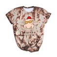 thumbnail image 1 of Blusa con estampado de teñido anudado de Acción de Gracias para mujer Pompotops  hfajkhk123717, 1 of 5