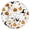 Gothic Halloween376, variant on Spooky Candy Corn Table Cover - Elastic Edge Waterproof Round Tablecloth for Trick or Treat,52 inch Round Elastic Tablecloth