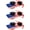 Classic Flag / Smoke, variant on Patriotic Sunglasses for Men Women UV400 Protection American Flag Sunglasses (3 Pack)