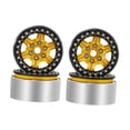 thumbnail image 3 of arctrm 4 Pcs Accessoires de Pneus de Moyeu de Roue de Voiture de Course Installation Facile Cadeaux 2 Pouces Dia Or, 3 of 10