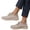 40# Khaki, variant on Plus Size Mens Lightweight Lace Up Flyknit Sneakers Breathable Supportive Casual Walking Footwear