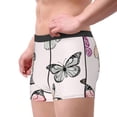 thumbnail image 2 of Honeii Beautiful Butterfly Print Mens Boxer Briefs Breathable,Boxer Brief for Men, Moisture-Wicking Underwear-Medium, 2 of 5