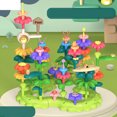 thumbnail image 4 of 42pcs Garden Flower Building Toys Set Early Educational Bright Color Brain Training Flower Stacking Toys Set, 4 of 8
