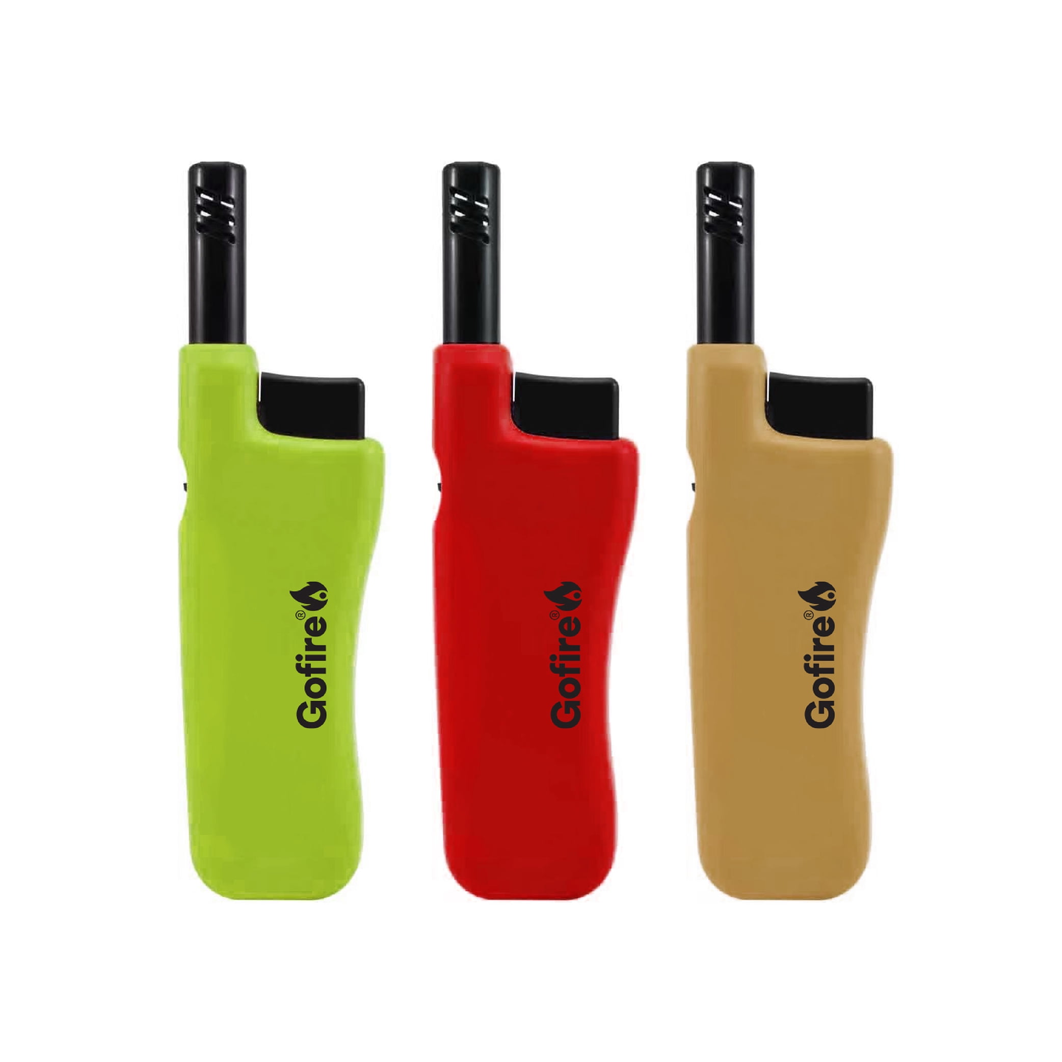 Gofire Mini Refillable BBQ Lighter with Child-Resistant Lock and Extended Metal Nozzle
