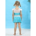 thumbnail image 4 of Girls Elsa Princess Swimsuit Bathing Suits Girl Ruffled Tankini Bikini Two Piece Swimwear Beachwear, 4 of 6
