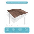thumbnail image 5 of Quilts Twin XL Size, Retro Wood Grain Soft Comforter Bedding Set for Bed, Rustic Farmhouse Wooden Board Brown Lightweight Quilted Bedspread with Pillow Cover(2 Pieces) for All Season, 68x98 Inch, 5 of 6