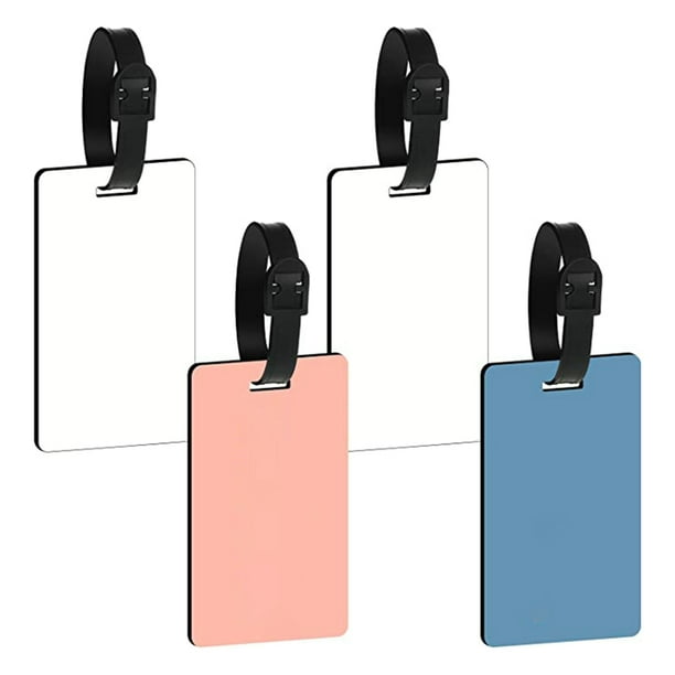 Sublimation Blank Luggage Tags White Blank Travel Bag Baggage Tags with