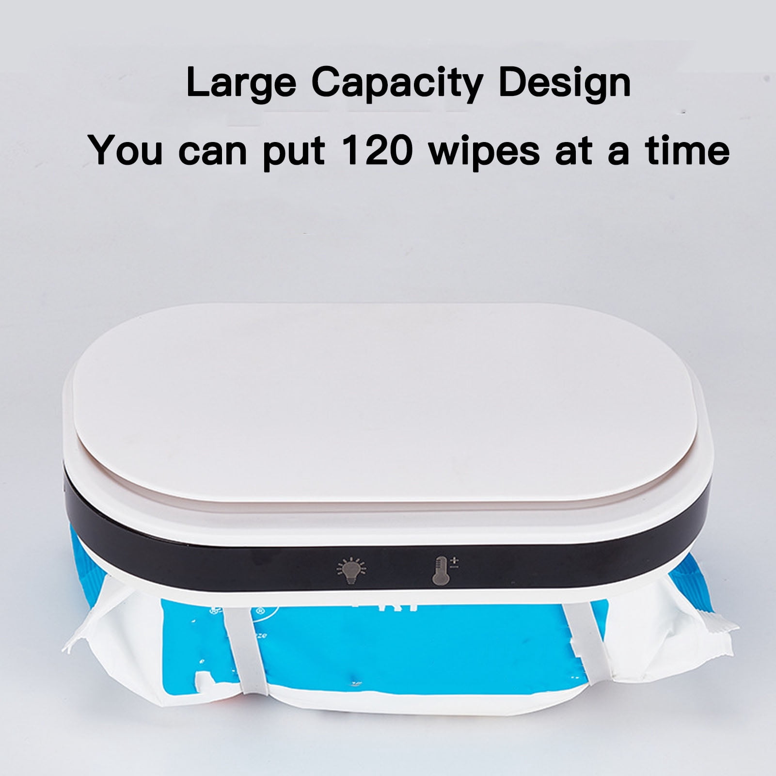 Xirurus Baby Wipe Warmer and Wet Wipes Dispenser with Night Light, White USB Powered Portable Constant Temperature Heater (8.5 x 5.5 x 4.3 inches / 21.5 x 14 x 11 cm)