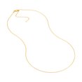 thumbnail image 2 of 14K Yellow Gold Men & Women's 18" 1.05mm Adjustable Diamond Cut Open Cable Chain Necklace, 2 of 4