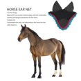 thumbnail image 3 of Horse Fly Bonnet, Comfortable Lightweight Horse Ear Net Hat Full Protection Fashionable Trim  For Daily, 3 of 8