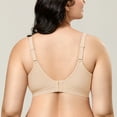 thumbnail image 3 of Women's Wireless Plus Size Bra Cotton Support Comfort Unlined, 3 of 4