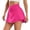 Hot Pink, variant on ZHOGXU Tennis Athletic Mini Skirts For Womens Solid Color Summer High Waist A Line Party Club Wear