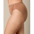 thumbnail image 3 of Playtex Microfiber High-Cut Underwear Pack, Moisture-Wicking, 3-Pack (Plus Sizes) Iced Brown/Bronzed Chestnut/Black 5XL Women's, 3 of 4