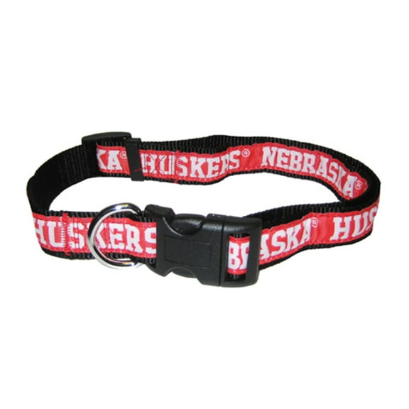 Pets First College Nebraska Huskers Pet Collar, 3 Sizes Available, Sports Fan Dog Collar - Medium
