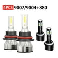 thumbnail image 1 of RXTSQI For Lincoln Navigator 1998-2002 LED Headlight High/Low + Fog Lights bulbs White 4Pcs, 1 of 10