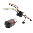 thumbnail image 4 of Kit de motor con escobillas 540, piezas de repuesto fáciles de instalar, piezas profesionales para coches y camiones RC con ESC de 60 a para D90 21T, 4 of 8