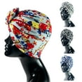 thumbnail image 3 of Head Wrap Ethnic High Elasticity Printed Women Headscarf Bonnet India Hat Turbante Hair Accessories, 3 of 8