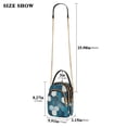 thumbnail image 2 of FORMRS Crossbody Bag for Women Quilted Travel Shoulder Cell Phone Purse with Chain Strap Handbag, Dark Blue Hexagon Patterns, 2 of 7