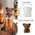 thumbnail image 1 of 1pc Silicone 3D Bear Molder Ice-making Ice Cube Ice Mold Box Ice Cream Coffee Shop Chocolate Molder, 1 of 4