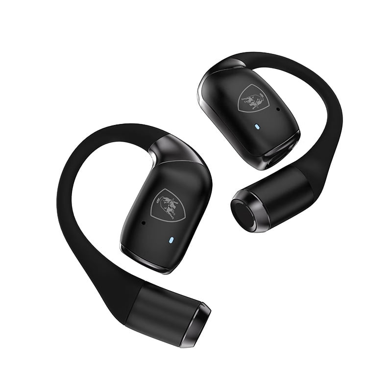 E EYAFA Lamborghini OWS Bluetooth Earbuds with Dual Microphone Intelligent Noise Reduction HiFi Sound Bluetooth Headsets-Black
