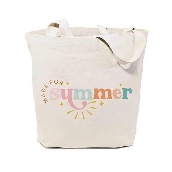 Made For Summer Cotton Canvas Tote Bag by The Cotton  Canvas Co.