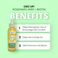thumbnail image 6 of Hollywood Beauty Gro Up Rosemary, Mint and Biotin Daily Hair & Scalp Oil, 4 fl oz, All Hair Types, 6 of 8