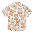 thumbnail image 2 of Dailycode Small Short Sleeve Button Down Shirts Cute Teddy Bears Casual Shirt 3-10 Years, 2 of 9