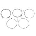 thumbnail image 3 of Silver Lightweight 5-String Bass Strings, Steel Bass Strings, For Bass Beginner Electric Bass, 3 of 8