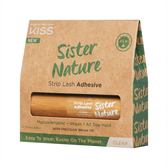 KISS Sister Nature Strip Lash Adhesive, Clear, 0.14oz