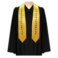 thumbnail image 2 of Endea Graduation Gold Valedictorian Graduation Stole/Sash with Classic Tips, 2 of 6