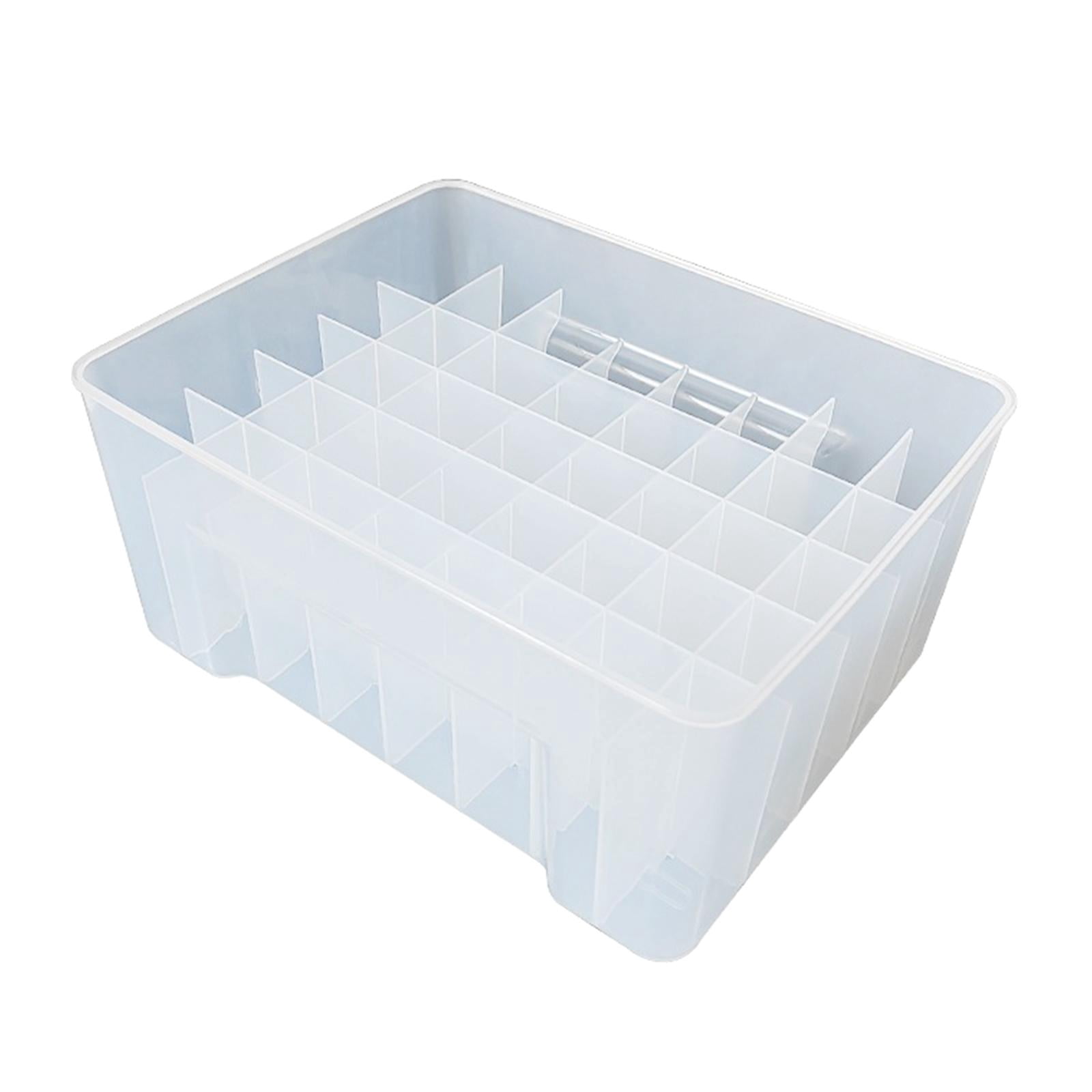 Wswqop Lure Box Container Case Portable Organizer Box Gear Fishing Tackle Box for Baits