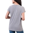 thumbnail image 2 of Women's G-III 4Her by Carl Banks Heather Gray Houston Texans Super-Slim Fit Lightweight H-Town V-Neck T-Shirt, 2 of 2