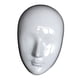 thumbnail image 5 of Máscara facial DIY blanca en blanco para pintar, ideal para fiestas de baile, disfraces y cosplay. Ojos cerrados, 5 of 8