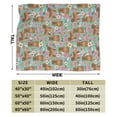 thumbnail image 3 of Chow Chow Dogs Flower Floral Blanket Gifts For Kids Adults - Lightweight Throw Blanket For Bedroom Living Room Decor Soft Fuzzy Fleece Cozy Plush Bed Couch 80"X60", 3 of 7
