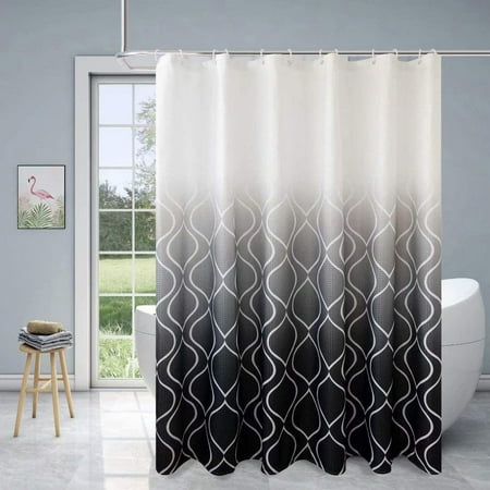 Fabric Textured Moroccan Ombre Shower, How To Keep A Shower Curtain On The Hooks