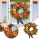 thumbnail image 2 of Corona de flores de calabaza de verano, corona de verano para decorar el hogar y el pasillo, 2 of 6