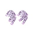 thumbnail image 3 of RUINIXCW Kids Toddler Baby Girl Halloween Silk Stain Pajamas Set Fall Sleepwear Ghost Print Fur Cuffs Long Sleeve Button Down Shirt and Pants Set Homewear Loungewear 1-8 Years, 3 of 9