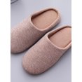 thumbnail image 4 of Topumt Men's and Women's Slippers Comfort Cotton-blend Closed Toe House Shoes Indoor & Outdoor, 4 of 5