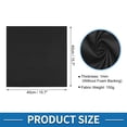thumbnail image 4 of Reparación y reemplazo de techo de tela de ante negro para interiores, tela de cabecera de Unique Bargains, 15.7" L × 15.7" W, 4 of 7