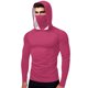 thumbnail image 2 of mfyjkho Tops Para Hacer Ejercicio, Camiseta Unisex De Verano Informal De Color Liso, De Manga Larga, Con Capucha, De Seda Helada, Con Protección Solar Y Mascarilla. Tops Para Salir Xxxxxl, 2 of 8