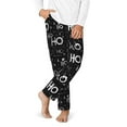 thumbnail image 2 of Pofeuu Ho-Ho-Ho 2 Print Teenagers' Pajama Pants, Soft Lounge Pajama Pants with big pockets for Men Plaid Pj Bottoms-Medium, 2 of 6