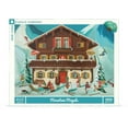 thumbnail image 2 of New York Puzzle Company Mountain Moguls 1000 Piece Jigsaw Puzzle, 2 of 5