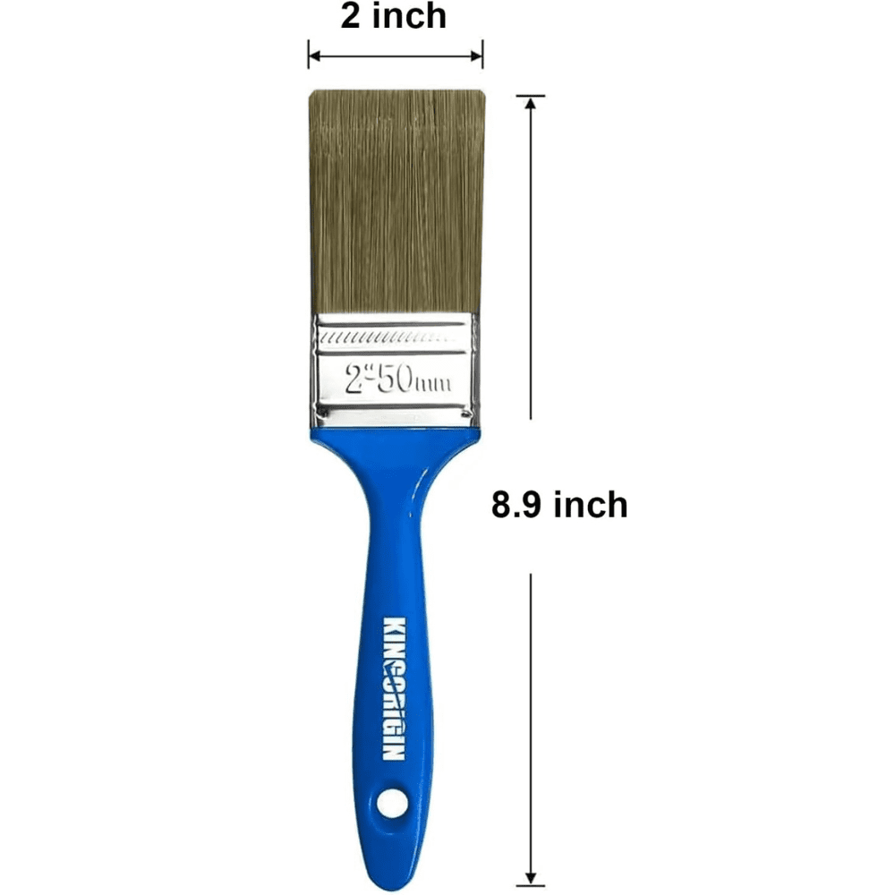 KINGORIGIN 30-Pack 2 inch Paint Brushes, Treated Bristles, Plastic Handle, Bulk Paint Brushes for Walls, Furniture, Trim, And Craft Project