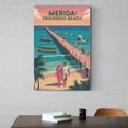 thumbnail image 6 of Vintage Travel Poster Wall Art Progreso Beach Merida Mexico Retro Coastal Decor Mid Century Style Ocean Pier Wall Print Canvas Poster, 6 of 8