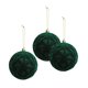 thumbnail image 2 of 3 piezas de adornos navideños de bolas flocadas, adornos navideños, bolas de terciopelo de 8 cm, decoraciones colgantes para árbol de Navidad para aniversario, 2 of 5
