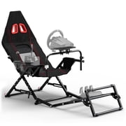 Supllueer Racing Simulator Cockpit x-shaped Belt Seat Foldable Fit for Logitech G923 G920 Fanatec Thrustmaster.Excluding electronic devices