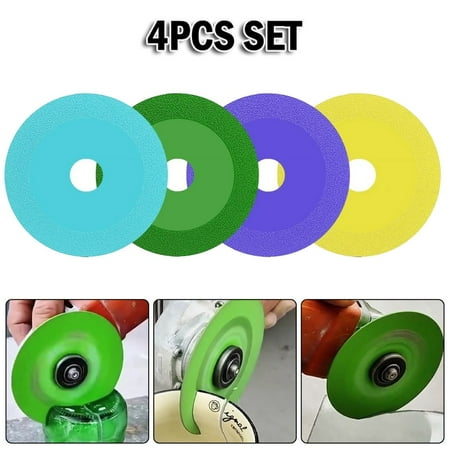 

4pcs Glass Cutting Discs Marble Saw Blade Ceramic Tile Polishing Grinding Discs