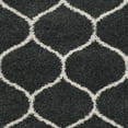 thumbnail image 5 of SAFAVIEH Hudson Arline Geometric Shag Area Rug, Dark Grey/Ivory, 4' x 6', 5 of 7