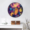 thumbnail image 4 of Acrylic Wall and Table Clock Party Festive Pattern 11.9in Modern Decor with Golden Hands, 4 of 12